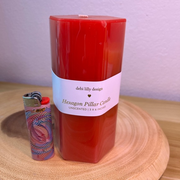 Debi Lilly Hexagon Pillar Candle - Picture 4 of 4